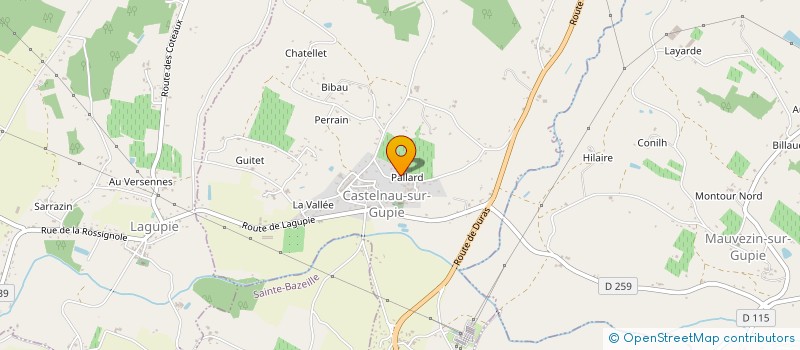 localisation de l'entreprise THERMISPHERE à CASTELNAU-SUR-GUPIE