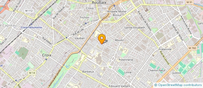 localisation de l'entreprise THERMITEP SA à ROUBAIX