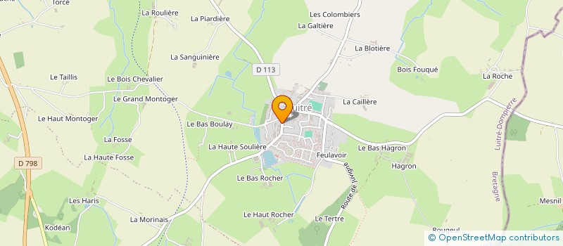 localisation de l'entreprise THERMIWEST  LUITRE-DOMPIERRE