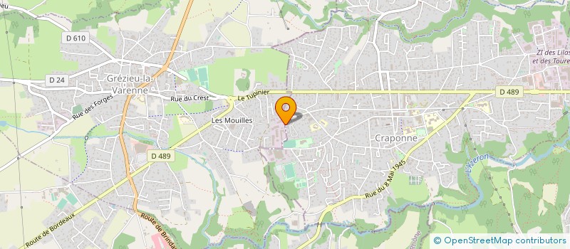 localisation de l'entreprise THERMLOG  FEYZIN