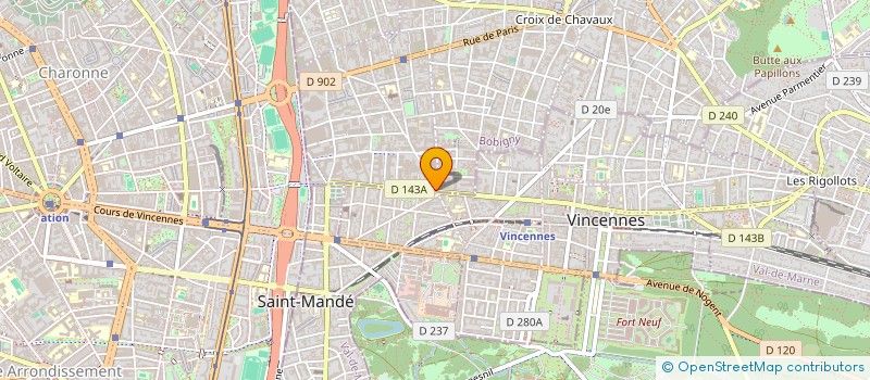 localisation de l'entreprise THERMO 26 à MONTREUIL