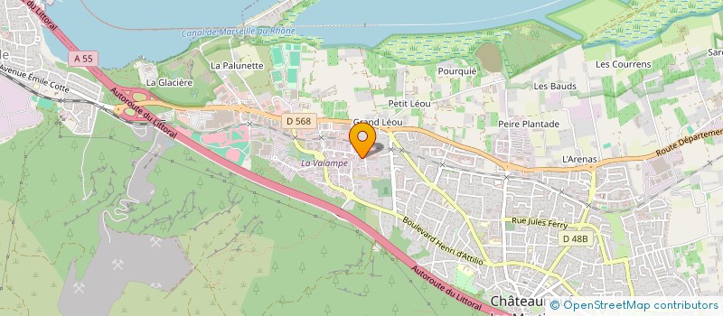 localisation de l'entreprise THERMO COVER  CHATEAUNEUF-LES-MARTIGUES