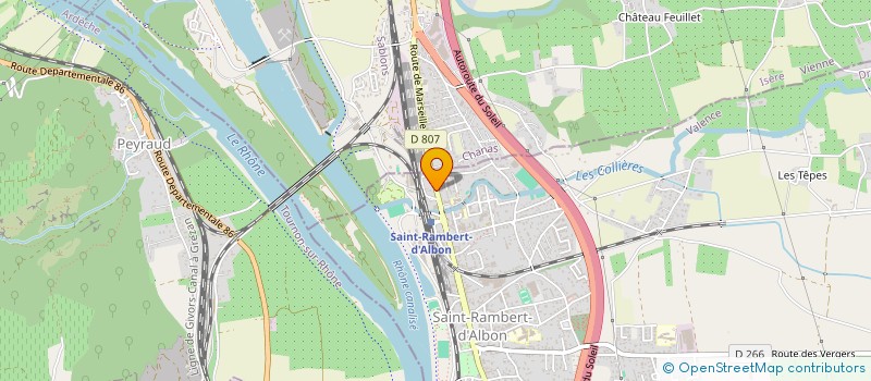 localisation de l'entreprise THERMO-ELITE à SAINT-RAMBERT-D'ALBON