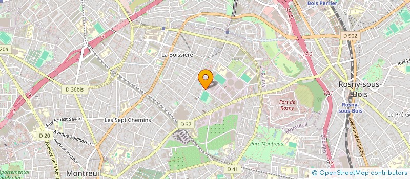 localisation de l'entreprise THERMO'LEASE à MONTREUIL