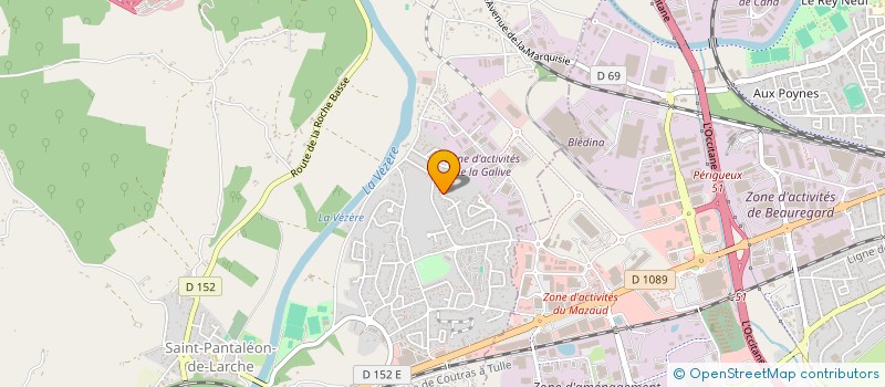 localisation de l'entreprise THERMO RENOV'19  SAINT-PANTALEON-DE-LARCHE