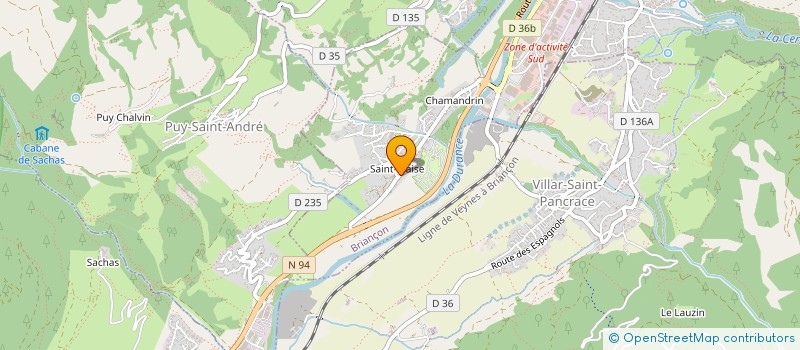 localisation de l'entreprise THERMO-TRAUMA à BRIANCON