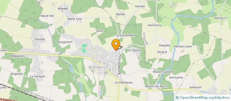 localisation de l'entreprise THERMO ZEN  BRANDERION