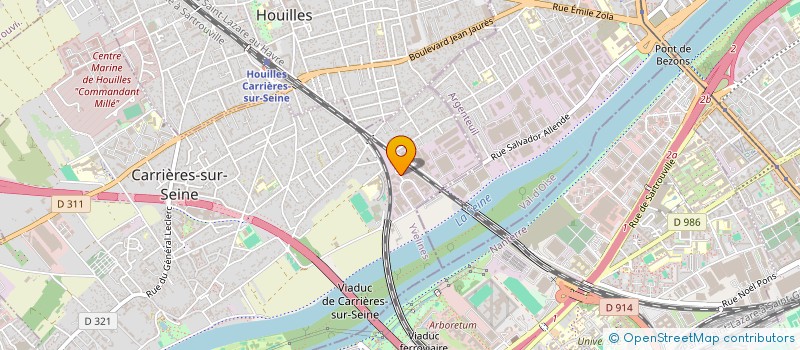 localisation de l'entreprise THERMOART  CARRIERES-SUR-SEINE