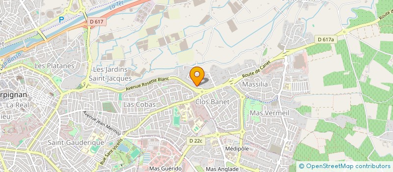 localisation de l'entreprise THERMOBAT  PERPIGNAN