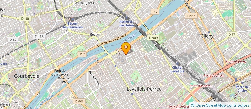 localisation de l'entreprise THERMOBAT à LEVALLOIS-PERRET