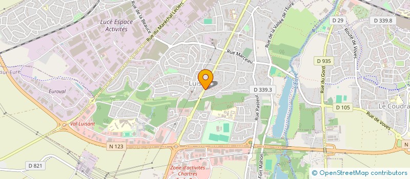 localisation de l'entreprise THERMOBATIMETRIE à LUISANT