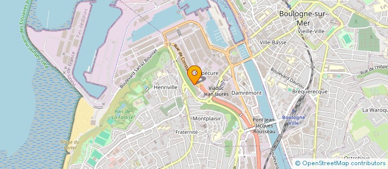 localisation de l'entreprise THERMOCLIM SERVICES à BOULOGNE-SUR-MER