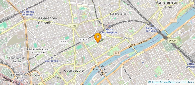 localisation de l'entreprise THERMOCONFOR à COURBEVOIE