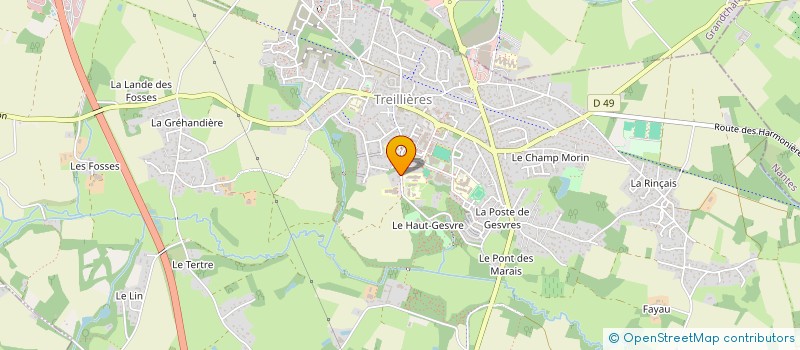 localisation de l'entreprise THERMODEL-RD  TREILLIERES