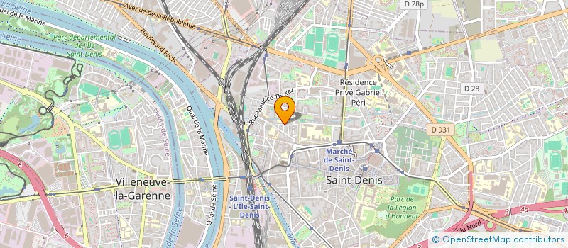localisation de l'entreprise THERMODYNAMIQUE  SAINT-DENIS