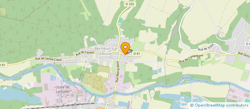 localisation de l'entreprise THERMOFAX  BERNEUIL-SUR-AISNE