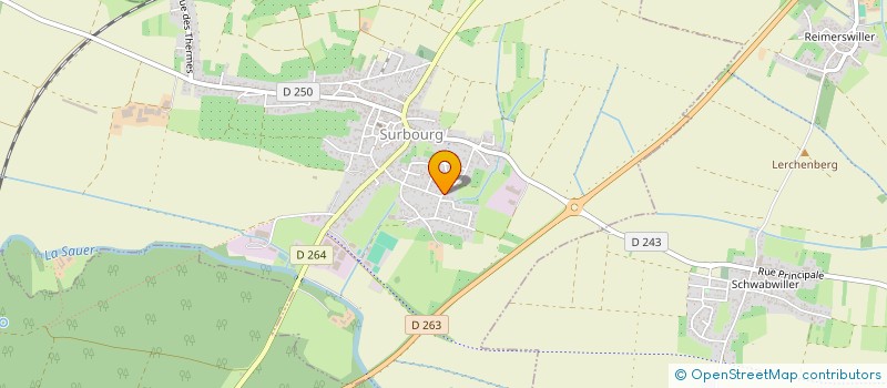 localisation de l'entreprise THERMOFLU CONCEPT à SURBOURG