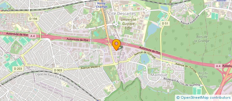 localisation de l'entreprise THERMOFORM à NOISY-LE-GRAND