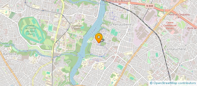 localisation de l'entreprise THERMOGENE MEDIA à NANTES