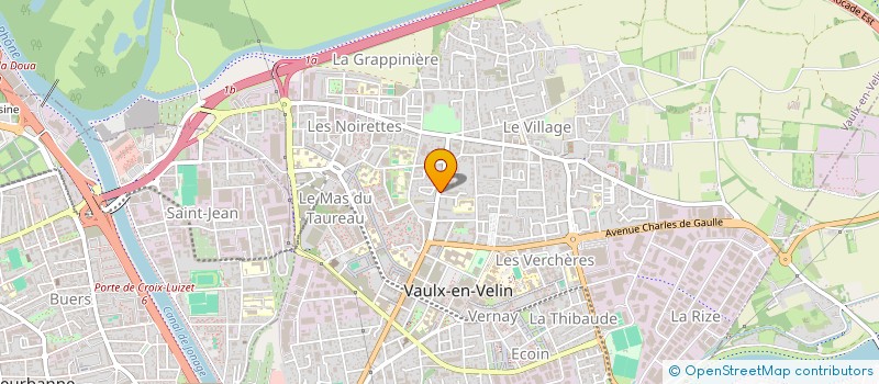 localisation de l'entreprise THERMOLAB à VAULX-EN-VELIN
