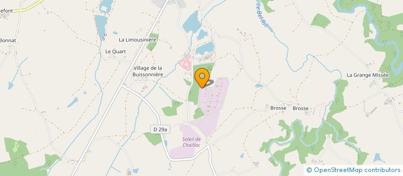 localisation de l'entreprise THERMOLAQUAGE DU BERRY à CHAILLAC