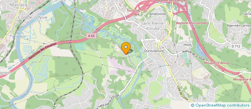 localisation de l'entreprise THERMOLAQUAGE PAYS BASQUE  VILLEFRANQUE