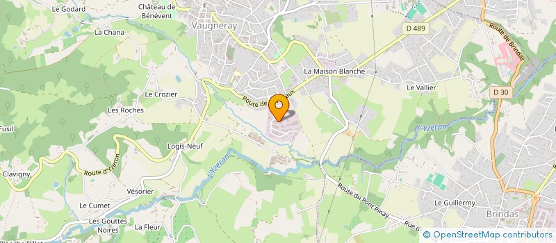 localisation de l'entreprise THERMOLOC  VAUGNERAY