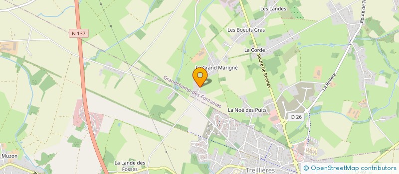 localisation de l'entreprise THERMOPOMPE à GRANDCHAMP-DES-FONTAINES