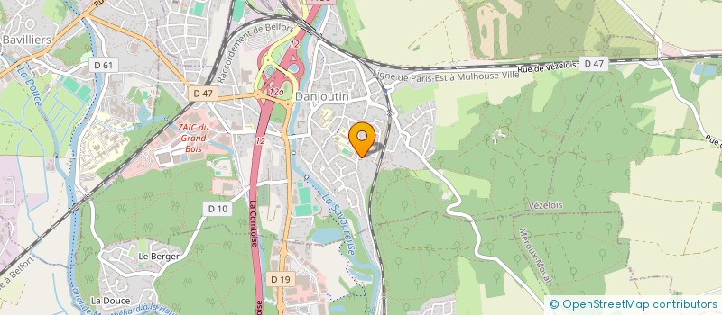 localisation de l'entreprise THERMOPRO  DANJOUTIN
