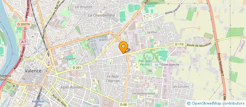 localisation de l'entreprise THERMOS à VALENCE