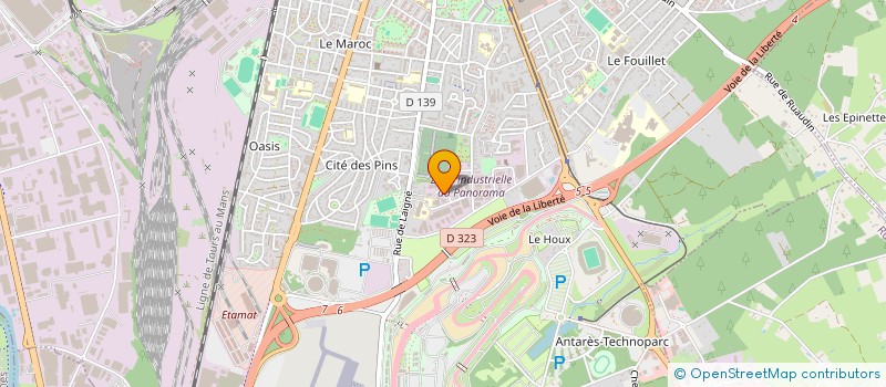 localisation de l'entreprise THERMOSART à LE MANS