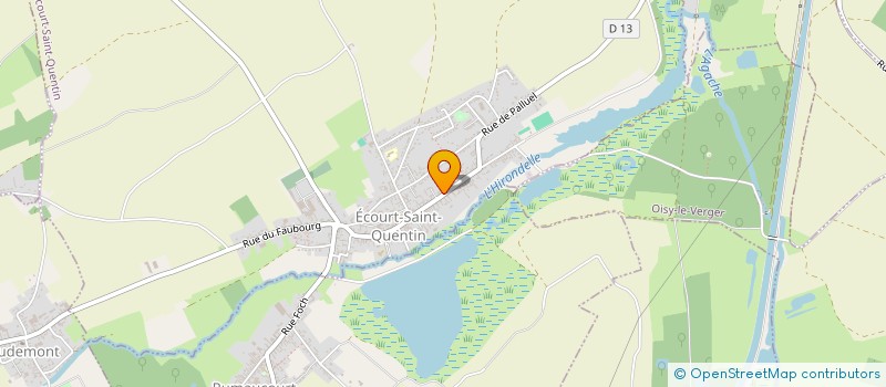 localisation de l'entreprise THERMOSPHERE  ECOURT-SAINT-QUENTIN