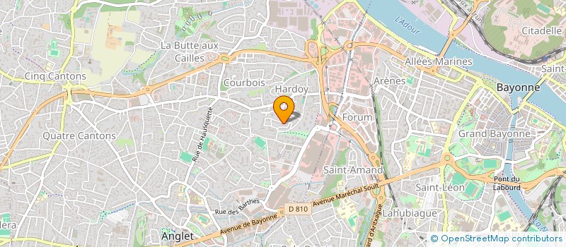 localisation de l'entreprise THERMOTEST à ANGLET