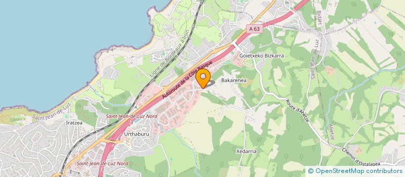 localisation de l'entreprise THERMY-FLUID à SAINT-JEAN-DE-LUZ