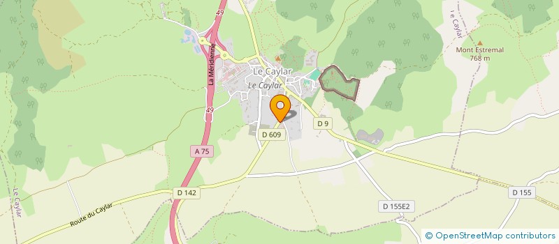 localisation de l'entreprise THERON  LE CAYLAR