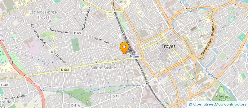 localisation de l'entreprise THEROY à TROYES