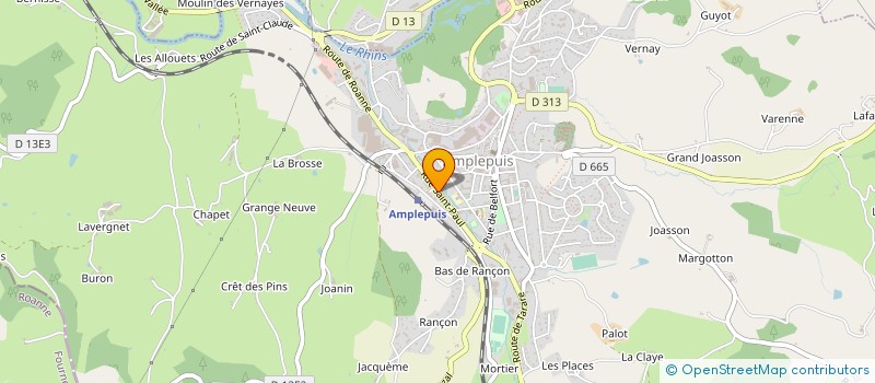 localisation de l'entreprise THERSANE  AMPLEPUIS