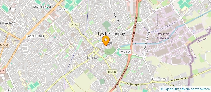 localisation de l'entreprise THERY à TOURCOING
