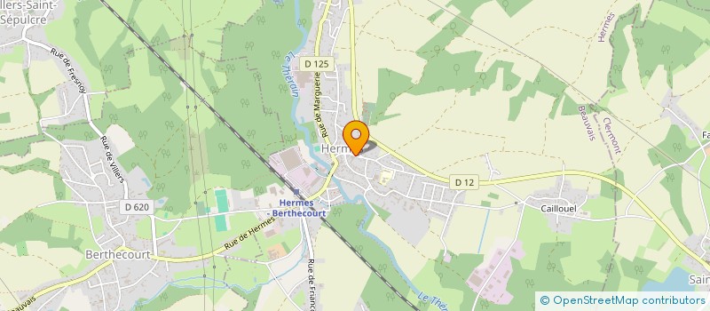 localisation de l'entreprise THERY COUVERTURE  HERMES