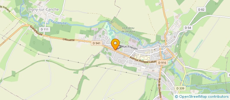 localisation de l'entreprise THERY COUVERTURE.COM  FREVENT