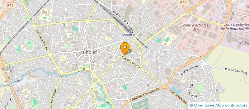 localisation de l'entreprise THERY PLAQUISTE à CHOLET