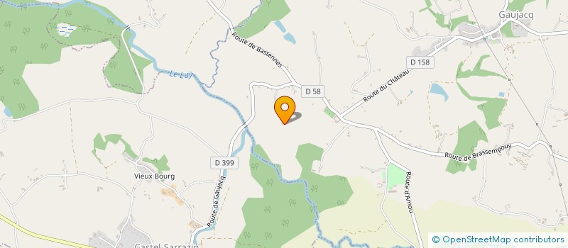 localisation de l'entreprise THES AU PARADIS BOTANIQUE  GAUJACQ