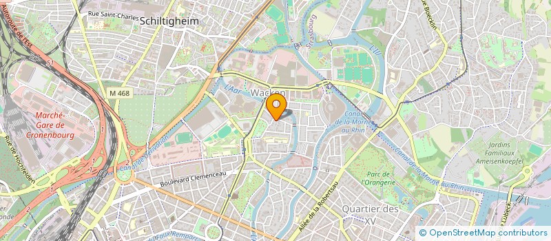 localisation de l'entreprise THESA à STRASBOURG