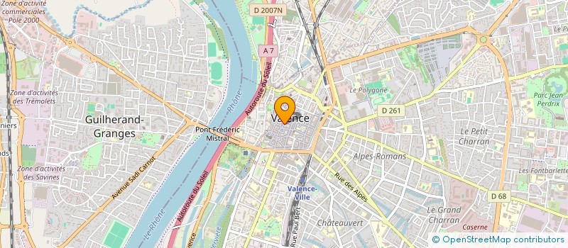 localisation de l'entreprise THESAR à VALENCE