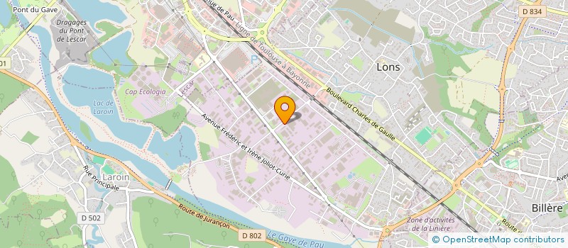 localisation de l'entreprise THESEE à LONS