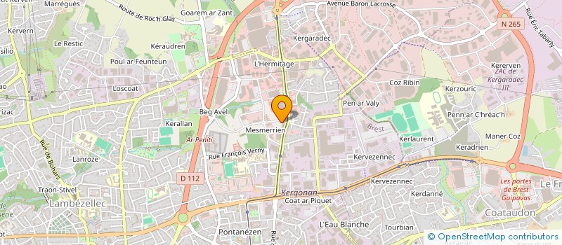 localisation de l'entreprise THESEE à BREST