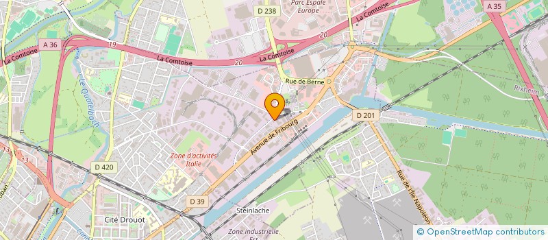 localisation de l'entreprise THESEE  BESANCON