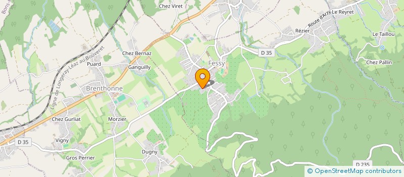 localisation de l'entreprise THESIS  FESSY