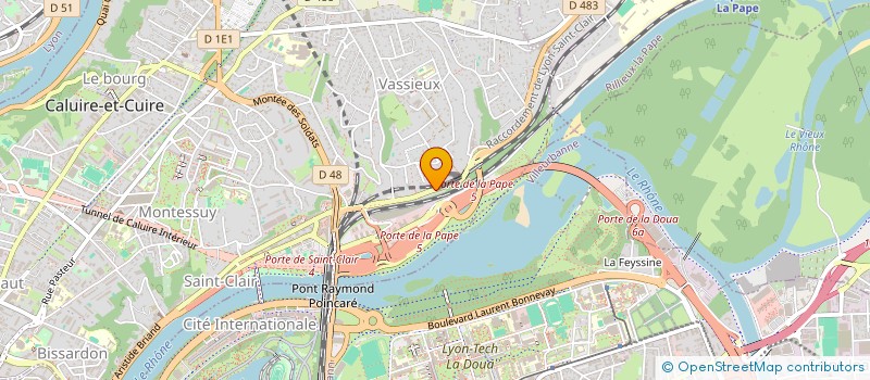 localisation de l'entreprise THEST  CALUIRE-ET-CUIRE