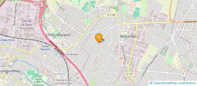 localisation de l'entreprise THESY à MORANGIS